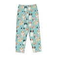 thumbnail image 4 of Balery Colorful Dog print Women's Pajama Pants,Ultra Lightweight Pjs,Lounge Pant-Medium, 4 of 9