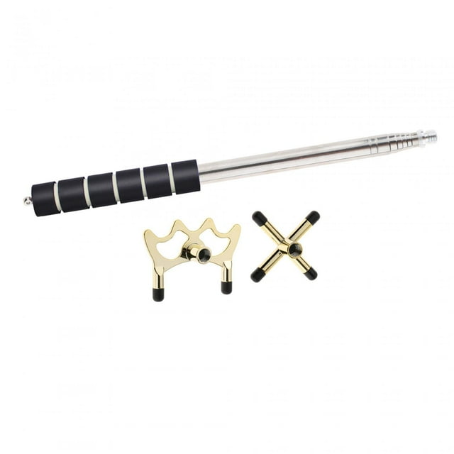 relayinert Retractable Pool Bridge Cue Stick Removable Head Table Cross Low for Head Playing Beginners Pool Low Head Cross Head