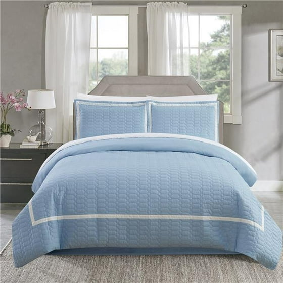 Chic Home Ds3545 Us Duvet Cover Set Hotel Collection Twin Size Two Chic Home Ds3545 Us Duvet Cover Set Hotel Collection Twin Size Two Tone Banded Print Zipper Closure Bedding 44 Blue 2 Piece Com