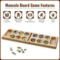 thumbnail image 4 of WYZworks Mancala Wooden Board Game, 4 of 16