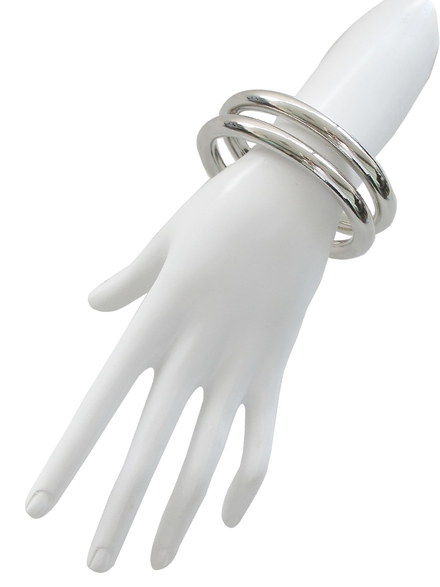 Time and Tru Women's Round 2 Bangle Set in Gold Plated Iron
