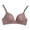 Coffee, variant on QLEICOM Everyday Bras for Women, Women's Comfort Lift Wirefree Bra Lace Beauty Back Solid Strap Wrap Plus Size Bras Underwear Bras No Underwire Coffee Cup 70C
