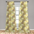 thumbnail image 5 of Ambesonne Tropical Curtains, Curving Exotic Tropical, Pair of 28"x63", Multicolor, 5 of 5