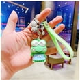 thumbnail image 1 of Keychains with Cute Cartoon Animals Ring Bag Charm Key Ring Decoration Gift for Girls Women, Frog, 1 of 6
