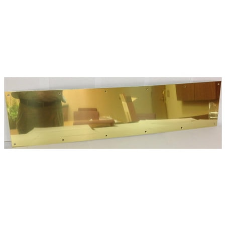 

XingBack 90 Metal Kick Plate Polished Brass Finish 30 Width x 6 Height 3/64 Thick