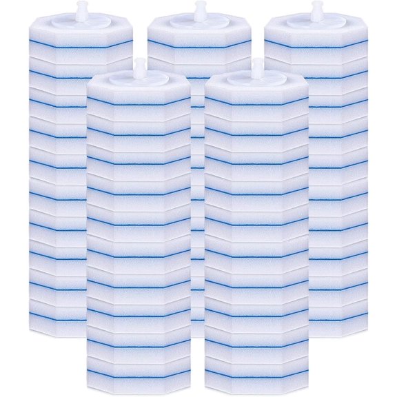 60 Counts Disposable Toilet Bowl Wand Refills, Upgraded Wand Heads Compatible with Clorox Toilet Wand Refills for Toilet and Bathroom Cleaning