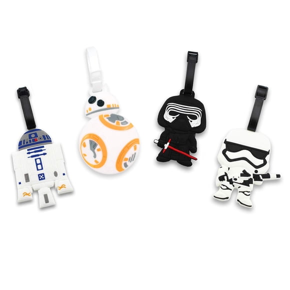 Set de 4 etiquetas para equipaje de silicona Star Wars Finex