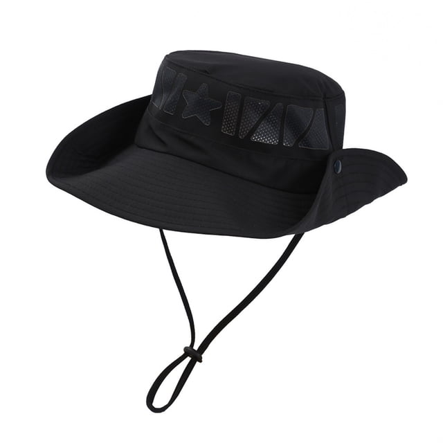 Sombreros para hombre y mujer, estilo único, color sólido, sombrero de pescador, sombrero de playa, sombrero de poliéster para mujer.