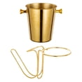 thumbnail image 3 of Cubo de hielo para bebidas, contenedor para hielo, gran capacidad, multiusos, reutilizable. Oro, 3 of 9