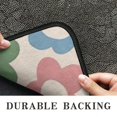 thumbnail image 6 of Colorful Daisy Flower Silhouette Pattern Door Rugs,Washable Non Slip Door Mats Indoor,Decorative Door Mats,Entry Mat Indoor for Entrance,Bedroom,Kitchen,Bathroom,30"x17", 6 of 6