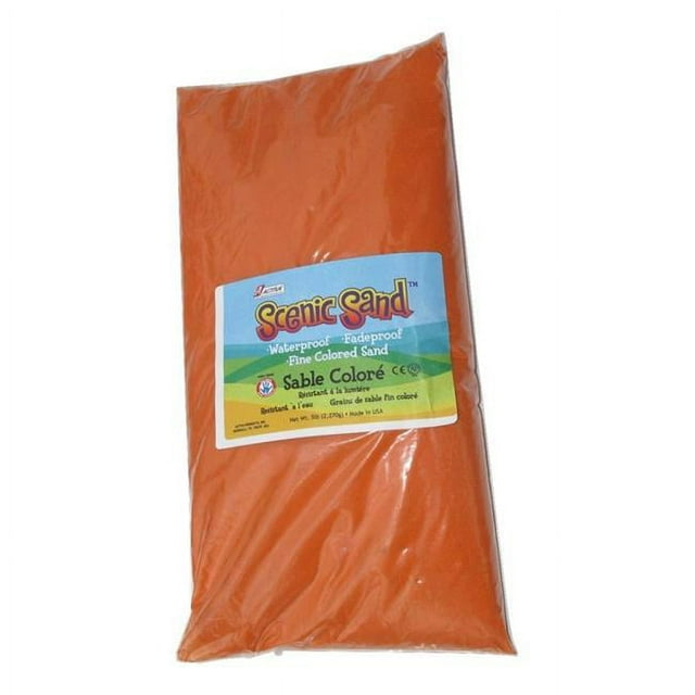 4560 Sable Pittoresque Activa Sac de 5 Lb de Sable Coloré, Orange