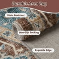 thumbnail image 3 of FEELHOME 8'x10' Area Rug Machine Washable Soft Vintage Distressed Non Slip Carpet for Living Room Bedroom Dining Room Red, 3 of 7