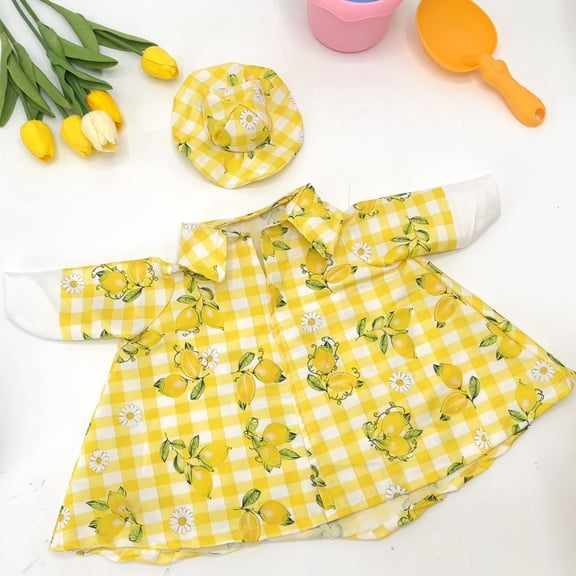 AuroraX Lemon Shirt Porch Goose Clothes Set 23" 17 19 inch Porch Goose Outfit Sets Summer Fall Seasonal Front Porch Goose Clothes Lawn Garden Decor Porch Duck Clothing