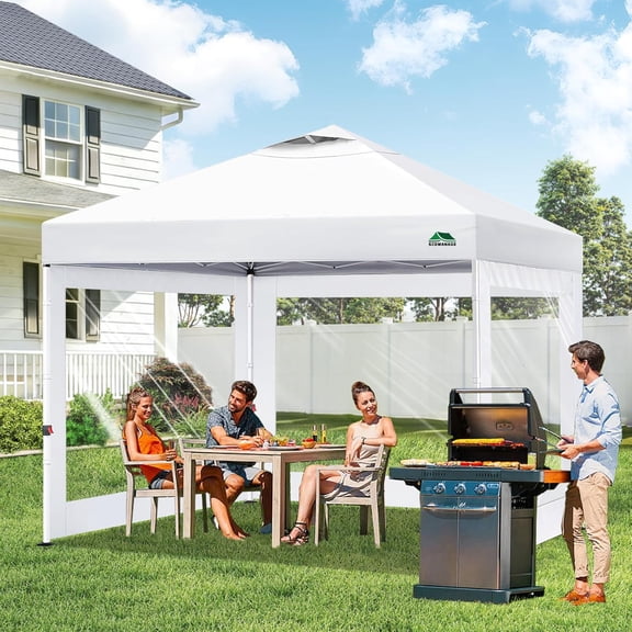 Clear Canopy Sidewalls for 10x10 Pop Up Tent, 3 Pack Sunwalls Only (Navy Blue)