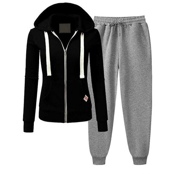 Puntoco Conjunto deportivo informal con capucha de manga larga Conjunto diario con capucha Puntoco Puntoco-4249