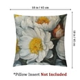 thumbnail image 4 of Shiartex Throw Pillow Cover Oil Painting Peonies Indy Bloom Yellow Floral Decorative 2pcs Home Office Throw Waist Lumbar Pillow Case Cushion Cover  White, 4 of 7