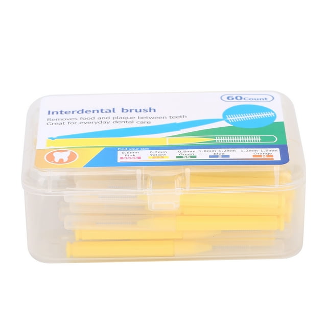 Teeth Cleaning Toothpick Orthodontic Brush 60pcs / Box Orthodontic Interdental Brush Tooth Cleaning Tool Teeth Cleaner Toothpick