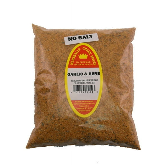 Family Size Refill Marshalls Creek Spices Garlic And Herb No Salt Seasoning, 44 Ounce