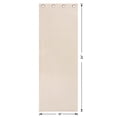 thumbnail image 5 of Mainstays Beige Solid Blackout Grommet Single Curtain Panel, 30 in W x 84 in L, 5 of 10