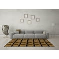 thumbnail image 3 of Ahgly Company Indoor Rectangle Abstract Brown Modern Area Rugs, 2' x 3', 3 of 4