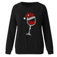 thumbnail image 4 of jsaierl Chandails de Noël pour Femmes Mignons, Chandails Décontractés Amples pour Femmes, Chandails de Noël Rouges en Verre à Manches Longues, Chandails Doux Amples, 4 of 4