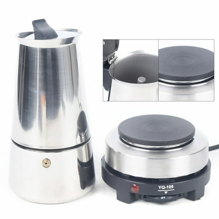 

Stainless Steel Moka Pot Stovetop Espresso Maker Cafetera Coffee maker 450ml