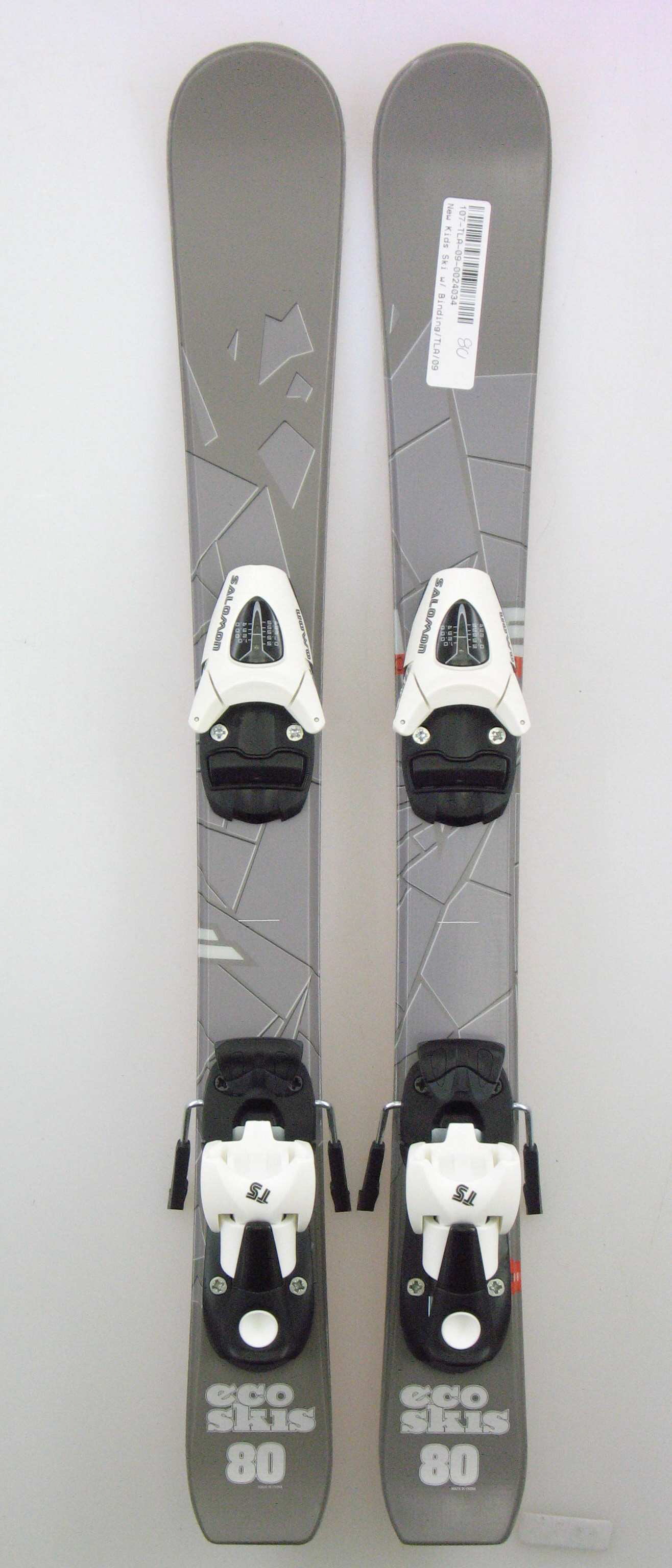 New ECO Shattered Glass Kid's Shape Snow Ski with Salomon T5 Binding