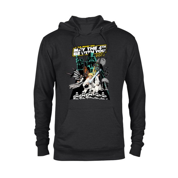Star Wars Cartoon May the 4th Be With You 2022 - Pullover Hoodie for Adults - Customized-Black