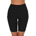 thumbnail image 2 of Leggings cortos Leggings deportivos para mujer Pantalones cortos de yoga de verano Pantalones de correr de cintura alta con bolsillos Pantalones cortos Entrenamiento de gimnasia Fitness Jogging Correr JFHHH pequeña, 2 of 5