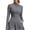 Dark Gray half zip athletic top women a1, variant on thefmos Women's Half Zip Athletic Top Long Sleeve Slim Fit Solid Color Pullover Tops Running Yoga Gym Workout Outfit, Black M