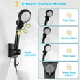thumbnail image 4 of WADEO Portable Shower for Camping, Outdoor Electric Shower Rechargeable Pump with Intelligent Digital Display, 20L Collapsible Bucket, Two Shower Heads for Camping, Hiking, Traveling, Washing, 4 of 10