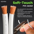 thumbnail image 2 of Cable para parlantes GEARit calibre 12, 15 m, CCA, blanco, 2 of 8