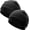 2pcs- Black, variant on 97% Cotton Skull Cap Beanies for Men Women, Breathable Helmet Liner Sleep Hat