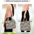 thumbnail image 4 of FORMRS Womens Corduroy Tote Bag Crossbody Shoulder Purse Handbag with Detachable Strap, Colorful Water Lilies Pattern, 4 of 7