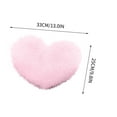thumbnail image 3 of 4 Pack Fluffy Heart Pillow,13"×9.8" Faux Fur Throw Pillow,Sherpa Plush Fluffy, Cute Soft Throw Cushion, Valentines Day,Thanks Giving Days,Christmas Day Decorative for Home Bed Couch, 3 of 7