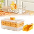 thumbnail image 2 of Ice Cube Tray Easy Release Tray with Lid Tray with and One Button Quick Release Trays for Freezer Ice Maker Box for Home, 2 of 9