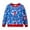 Blue, variant on EnJoCho Child Girl Outfit Toddler Boys Girls Sweater Long Sleeve Strips Christmas Day Cartoon Print Sweater Small Kids Trendy Winter Fall Clothing