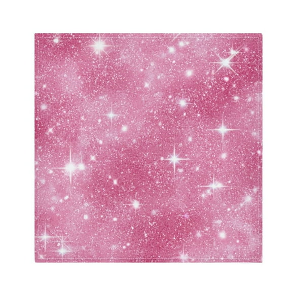 1 Pack 20'' x20" Satin Table Napkins Dinner Napkins for wedding Party Decoration events Pink Glitter Background