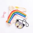 thumbnail image 3 of Baozhu Toddler Girls Sweatshirts Autumn Shirts for Kids Long Sleeve Children Tops Rainbow Sun Pattern Baby Outerwear Outfits Clothes, 3 of 5