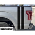 thumbnail image 4 of Red Hound Auto Truck Bed Stripe Hash Marks Vinyl Decal Racing Bars 9 Inch Wide Stickers Universal Fit All Weather Both Sides Left and Right Premium Long Lasting Pair Set Gloss Black, 4 of 8