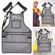 thumbnail image 1 of Delantal impermeable delantal jardinería trabajos limpieza ropa reparación automóviles ropa carpintero peto (gris) (089-1), 1 of 9