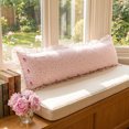 thumbnail image 4 of Unique Bargains 1 Pack Pillowcase Soft Cooling Polyester Breathable Cover ["20\"x72\""] Pink, 4 of 5