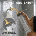 thumbnail image 3 of Aqua Elegante Pressure Boosting Shower Head for Low Flow Showers - 2.5 GPM - Polished Brass, 3 of 7
