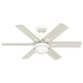 thumbnail image 3 of Hunter - Radeon Indoor Ceiling Fan With Light, Wall Control, 44-inch, Matte White, Casual-style, 4-speed WhisperWind Motor, WiFi Smarthome, 50955, for Living Rooms, Bedrooms, 3 of 17
