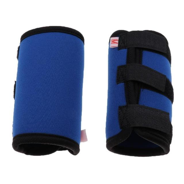 lionlar 2x Dog Knee Joint Support Brace Protector Leg Wound Compression Wrap Blue S