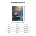 thumbnail image 5 of Gaeub Pond Cute Axolotl Print Flannel Throw Blanket, Home Fleece Throw Blanket for Couch or Bed,Decorative Blankets,Lightweight Fuzzy Flannel Blanket-80"x60", 5 of 6