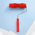 thumbnail image 1 of Xingzhi Patterned Paint Roller Embossing Texture Rubber Roller Classic with Handle, 1 of 9