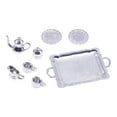 thumbnail image 4 of Kokiya 8 Pieces Dollhouse Miniature Tea Set Doll House Accs Playset Model for 1/12 Teahouse Dining BJD Doll Parts Decor, 4 of 9