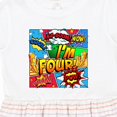 thumbnail image 4 of Inktastic I'm Four Comic Book Girls Toddler Dress, 4 of 5