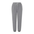 thumbnail image 2 of Gray Wide Leg Sweatpants Women's Bottom Sweatpants Joggers Pants Workout High Waisted Yoga Pants with Pockets Fashion Clothing, 2 of 5